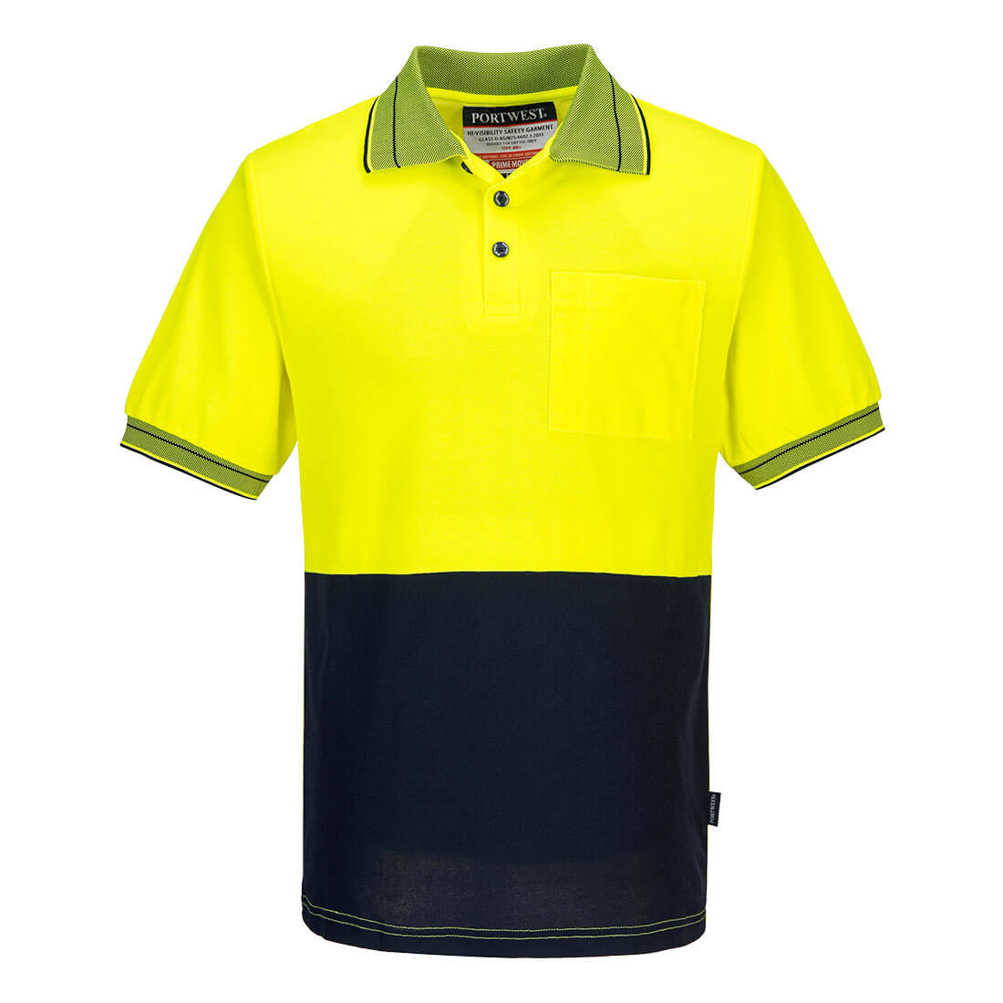 Hi-Vis Cotton Comfort Contrast Class D Polo Shirt S/S - view 3
