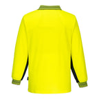 Hi-Vis Cotton Comfort Contrast Class D Polo Shirt L/S - view 2