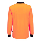Hi-Vis Cotton Comfort Contrast Class D Polo Shirt L/S - view 2