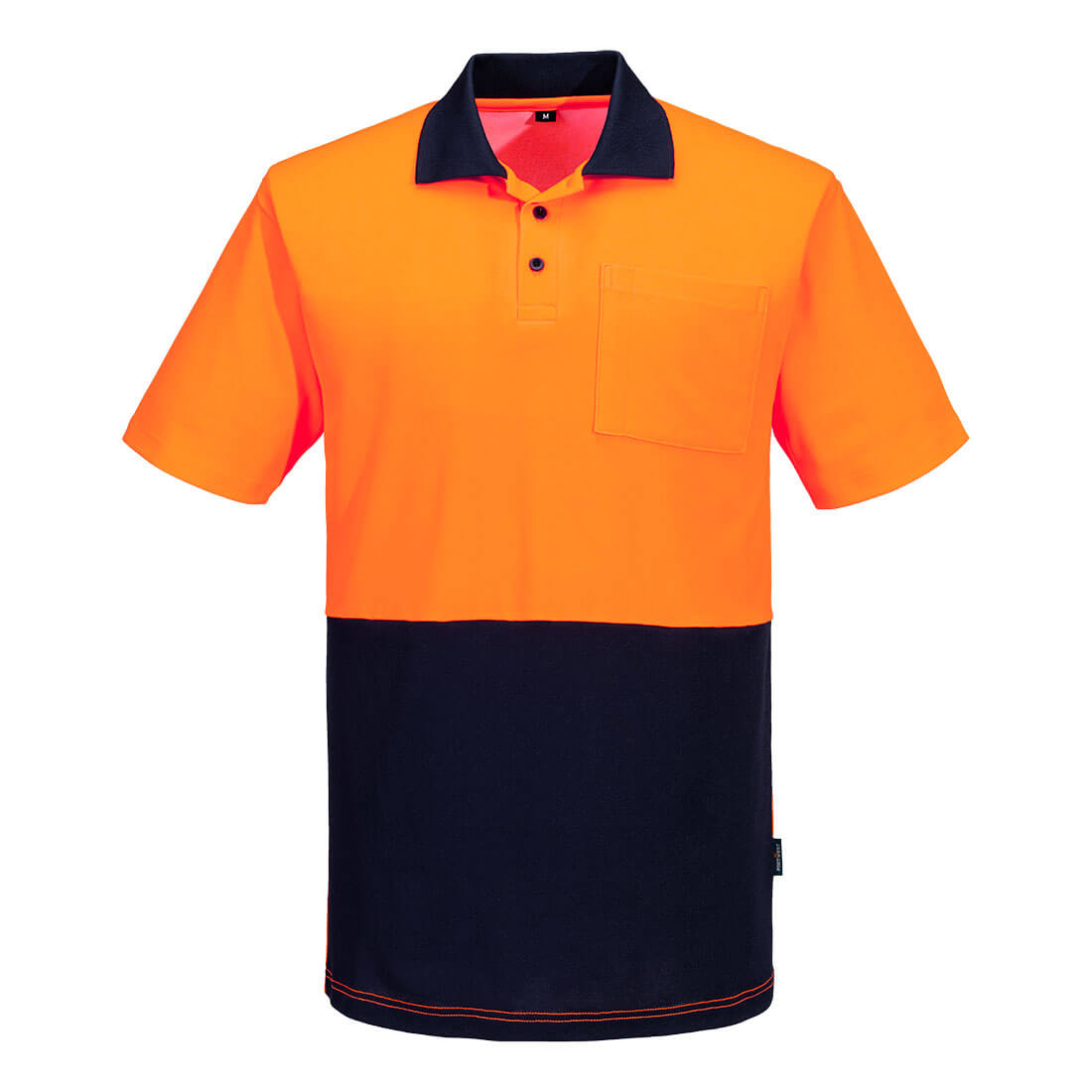 Hi-Vis Cotton Comfort Contrast Class D Polo Shirt S/S - view 1
