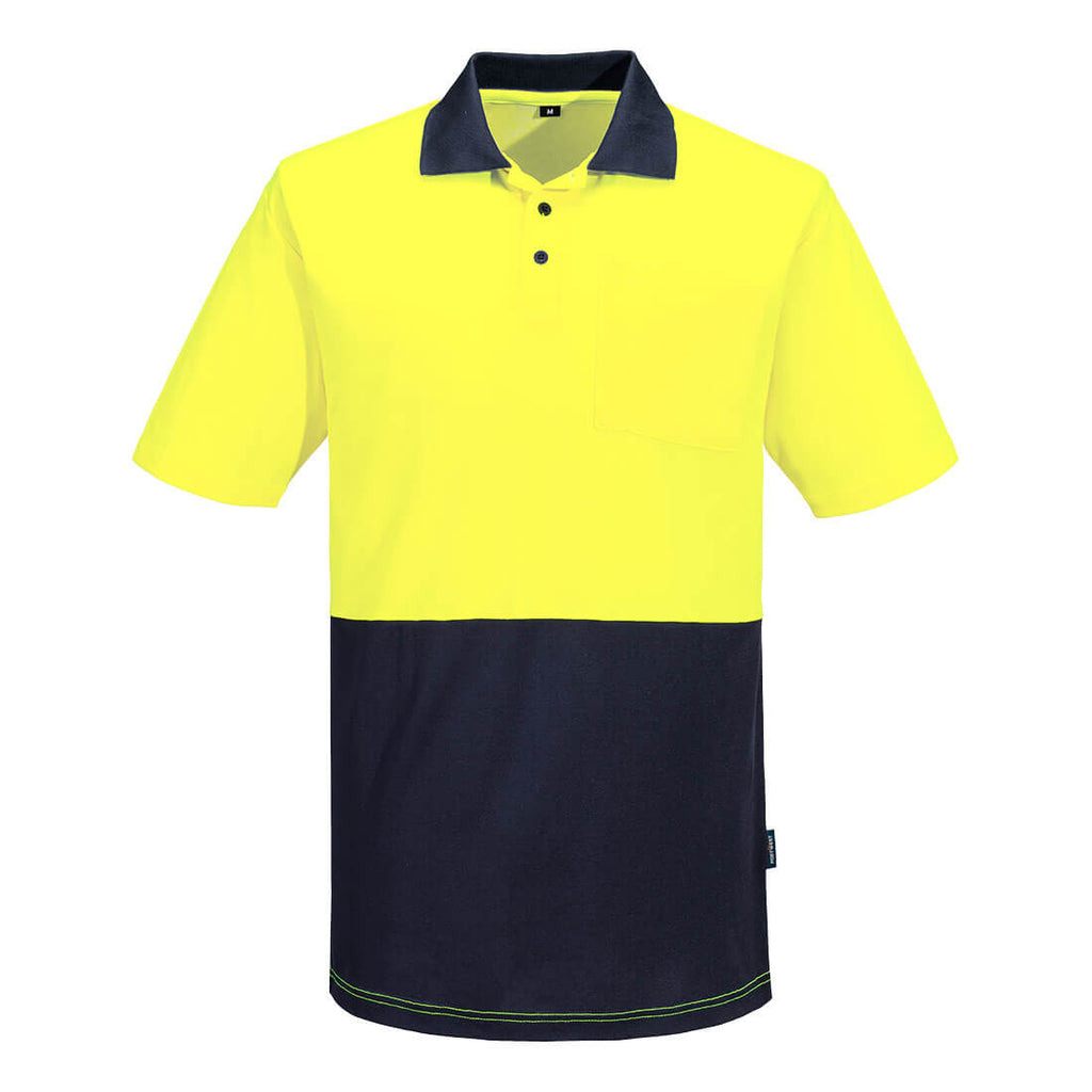 Hi-Vis Cotton Comfort Contrast Class D Polo Shirt S/S - view 3