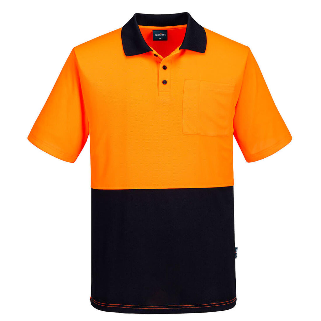 Hi Vis Class D Contrast Polo Shirt S/S - view 1