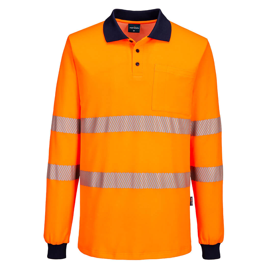 Hi-Vis Cotton Comfort Polo Shirt L/S - view 1