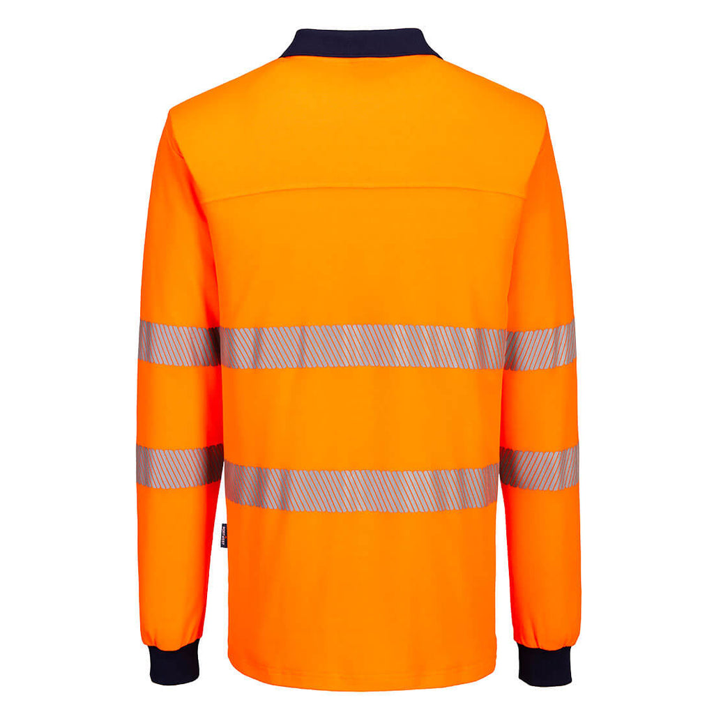 Hi-Vis Cotton Comfort Polo Shirt L/S - view 2