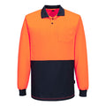 Hi-Vis Contrast Class D Polo Shirt L/S - view 1