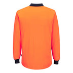 Hi-Vis Contrast Class D Polo Shirt L/S - view 2