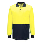 Hi-Vis Contrast Class D Polo Shirt L/S - view 3