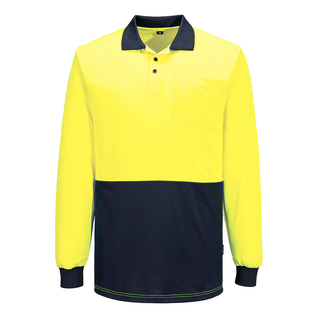 Hi-Vis Contrast Class D Polo Shirt L/S - view 3