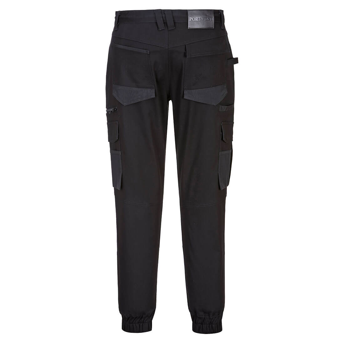Stretch Slim Fit Cuffed Work Pants - view 3