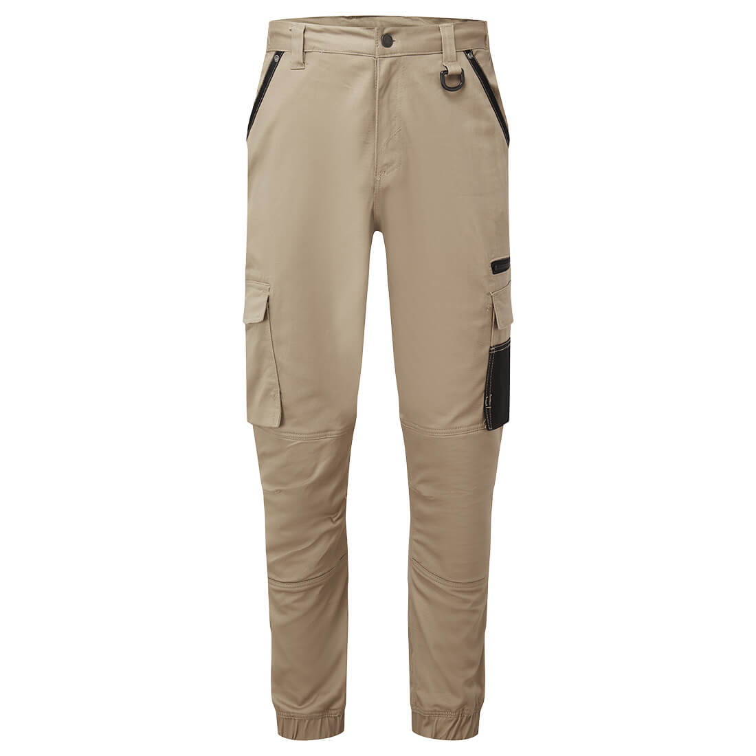 Stretch Slim Fit Cuffed Work Pants - view 4
