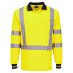 Hi-Vis X Back Polo Shirt Long Sleeve - view 4