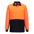 Hi-Vis Contrast Class D Long Sleeve Polo Shirt - view 1