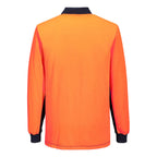 Hi-Vis Contrast Class D Long Sleeve Polo Shirt - view 2