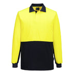 Hi-Vis Contrast Class D Long Sleeve Polo Shirt - view 3