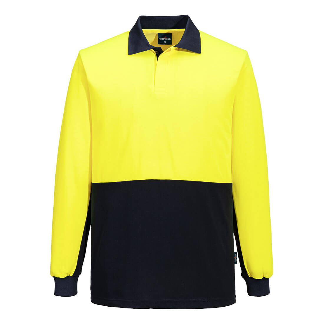 Hi-Vis Contrast Class D Long Sleeve Polo Shirt - view 3