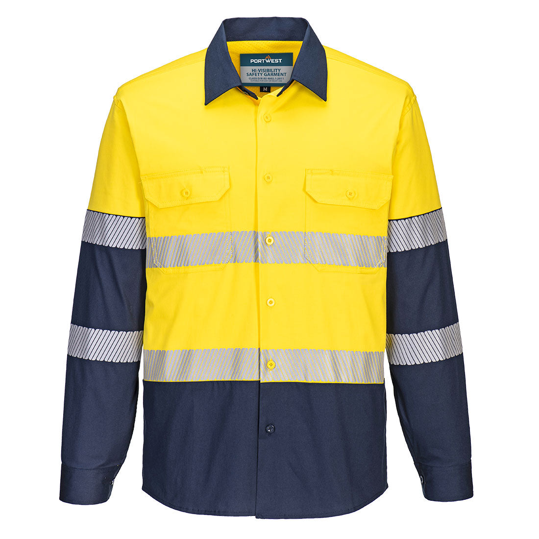 Hi-Vis Stretch Contrast Shirt L/S - view 3