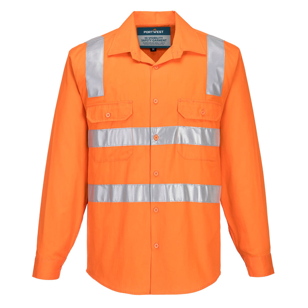 Perth Hi-Vis Long Sleeve Shirt - view 1