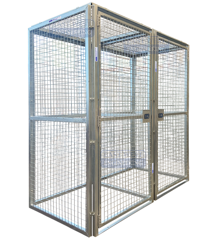 210.00 x 105.00 x 35.00 cm Modular Storage Cage | East West Engineering