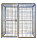 Zinc Finish Modular Storage Cage | Warehouse & Workshop | East West Engineering, view 2