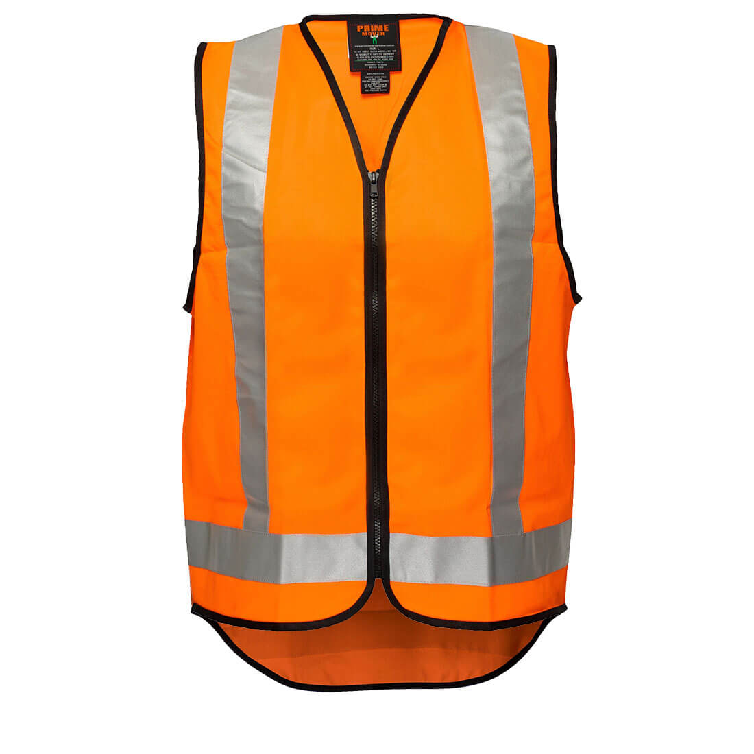 Hi-Vis X Back Zipped Vest - view 1