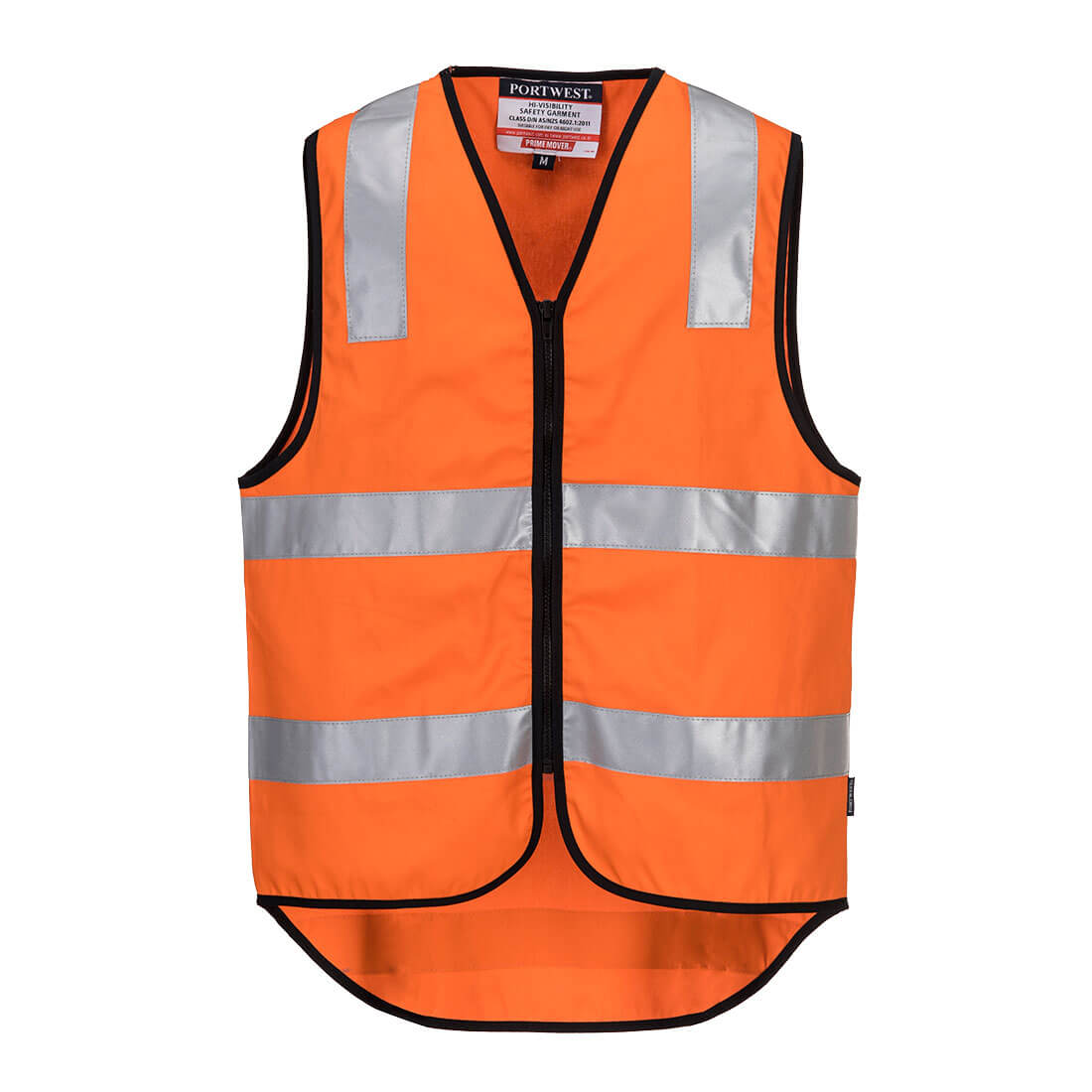 Hi-Vis Cotton Zipped Vest - view 1