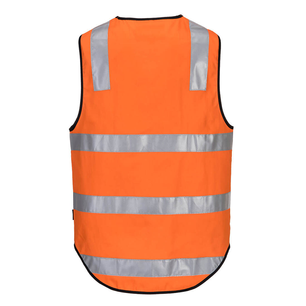 Hi-Vis Cotton Zipped Vest - view 2