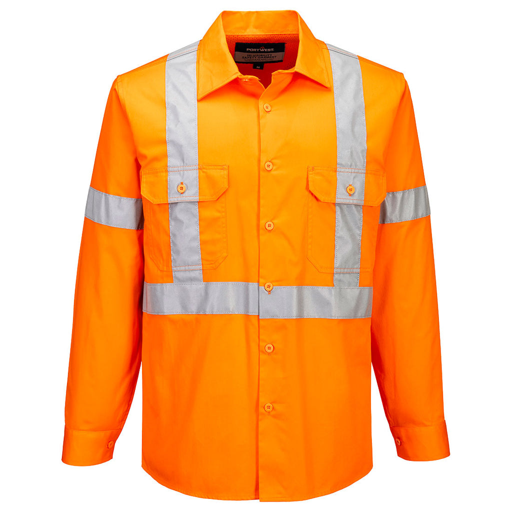 Hi-Vis Lightweight X Back Shirt Long Sleeve - view 1