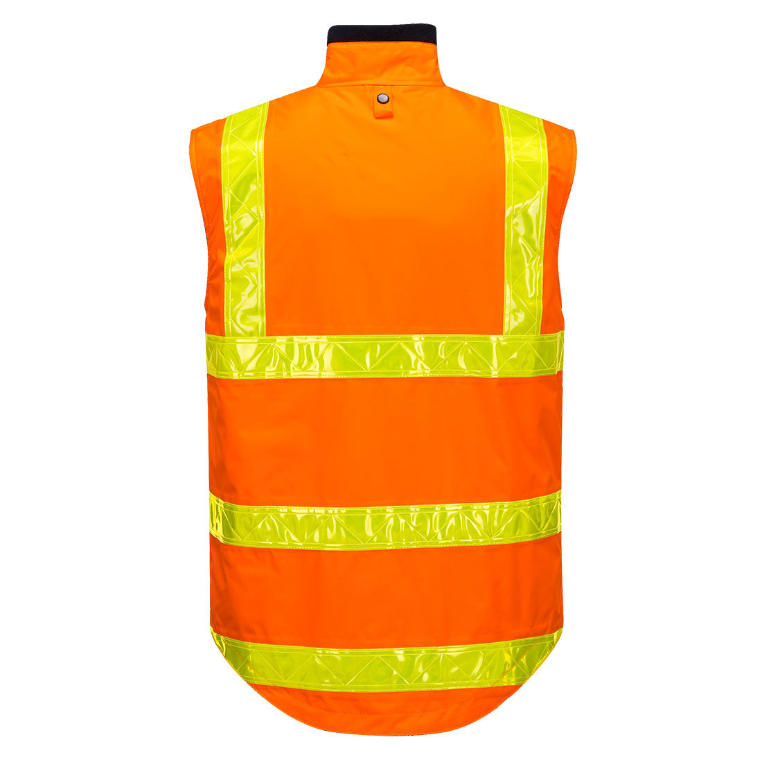 Hi-Vis Polar Fleece Lined Vic Roads Reversible Vest - view 2