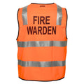 Hi-Vis Zipped Fire Warden Vest - view 1