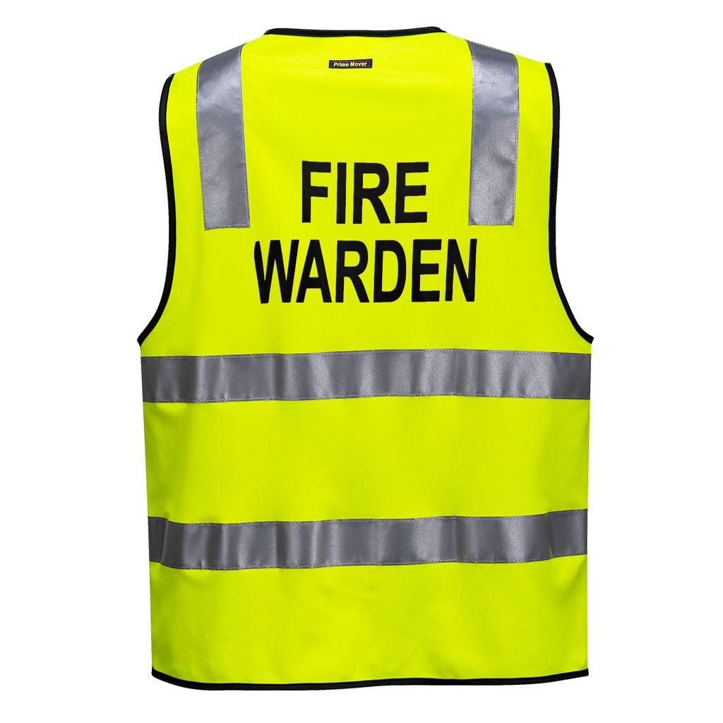 Hi-Vis Zipped Fire Warden Vest - view 3