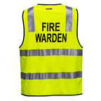 Hi-Vis Zipped Fire Warden Vest - view 3