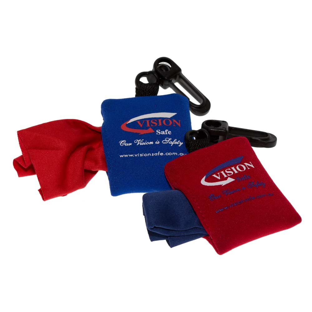 Microfibre Lens Cloth with Neoprene Storage Pouch | Vision Safe, view 2