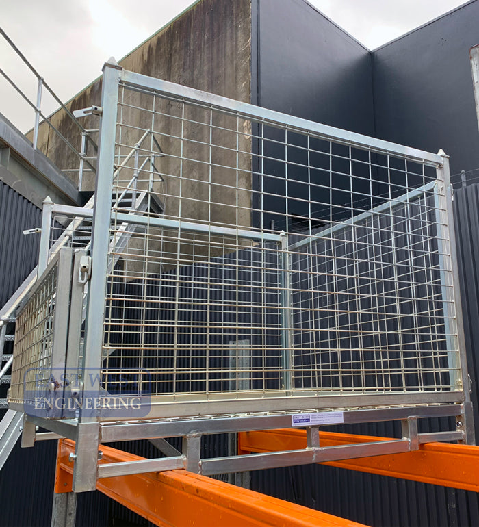 Zinc Plated Cage | Pallet Storage Container for Workshops | East West Engineering, view 5