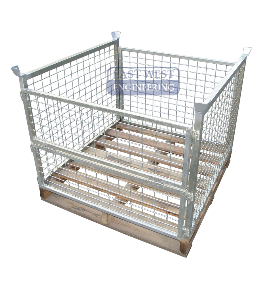 120.00 cm Dimensions Timber Pallet Cage | Workshop and | East West Engineering