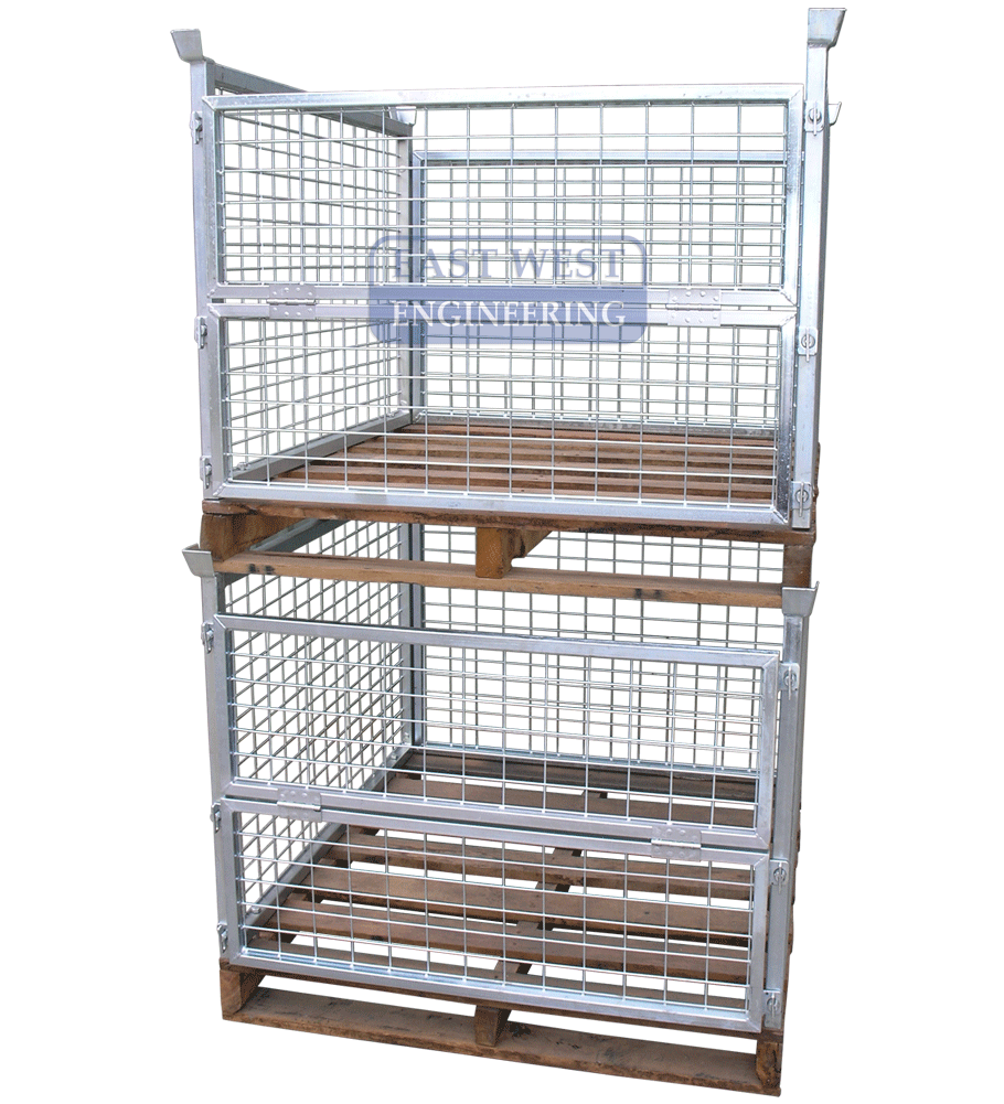 120.00 cm Dimensions Timber Pallet Cage | Workshop and | East West Engineering, view 4
