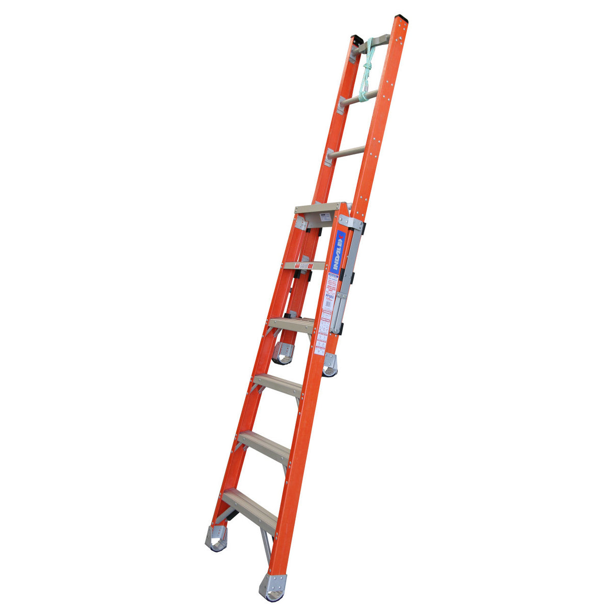 1.8m 150kg Rating Fibreglass Extension Ladder | Indalex, view 2