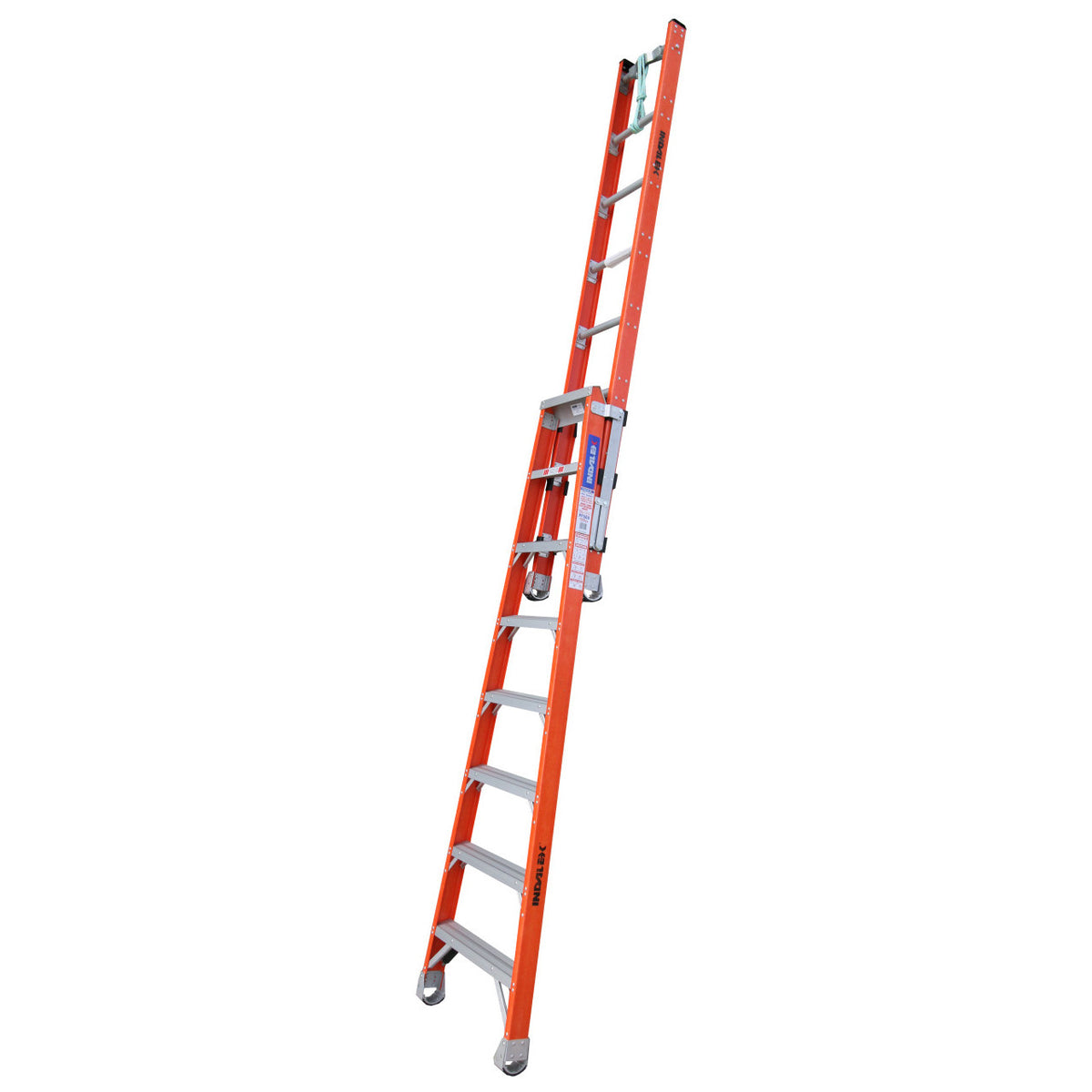 2.4m 150kg Rating Fibreglass Extension Ladder | Indalex