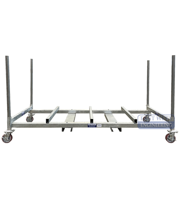 284.00 cm Length Stillage with Wheels | Industrial Storage | East West Engineering