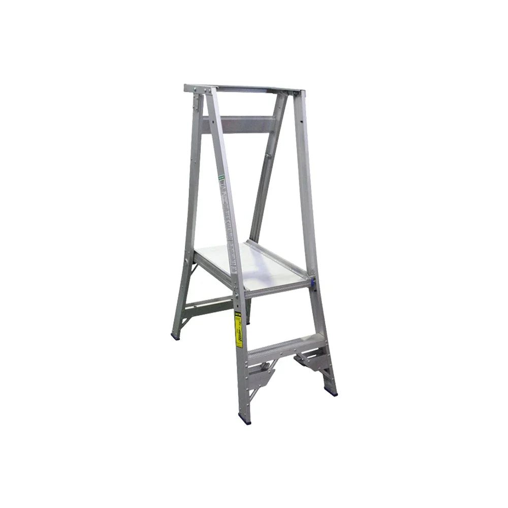 180kg Rated Aluminium Platform Ladder | Warehouse Access | Team Systems, view 2