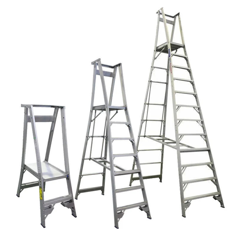 180kg Rated Aluminium Platform Ladder | Warehouse Access | Team Systems