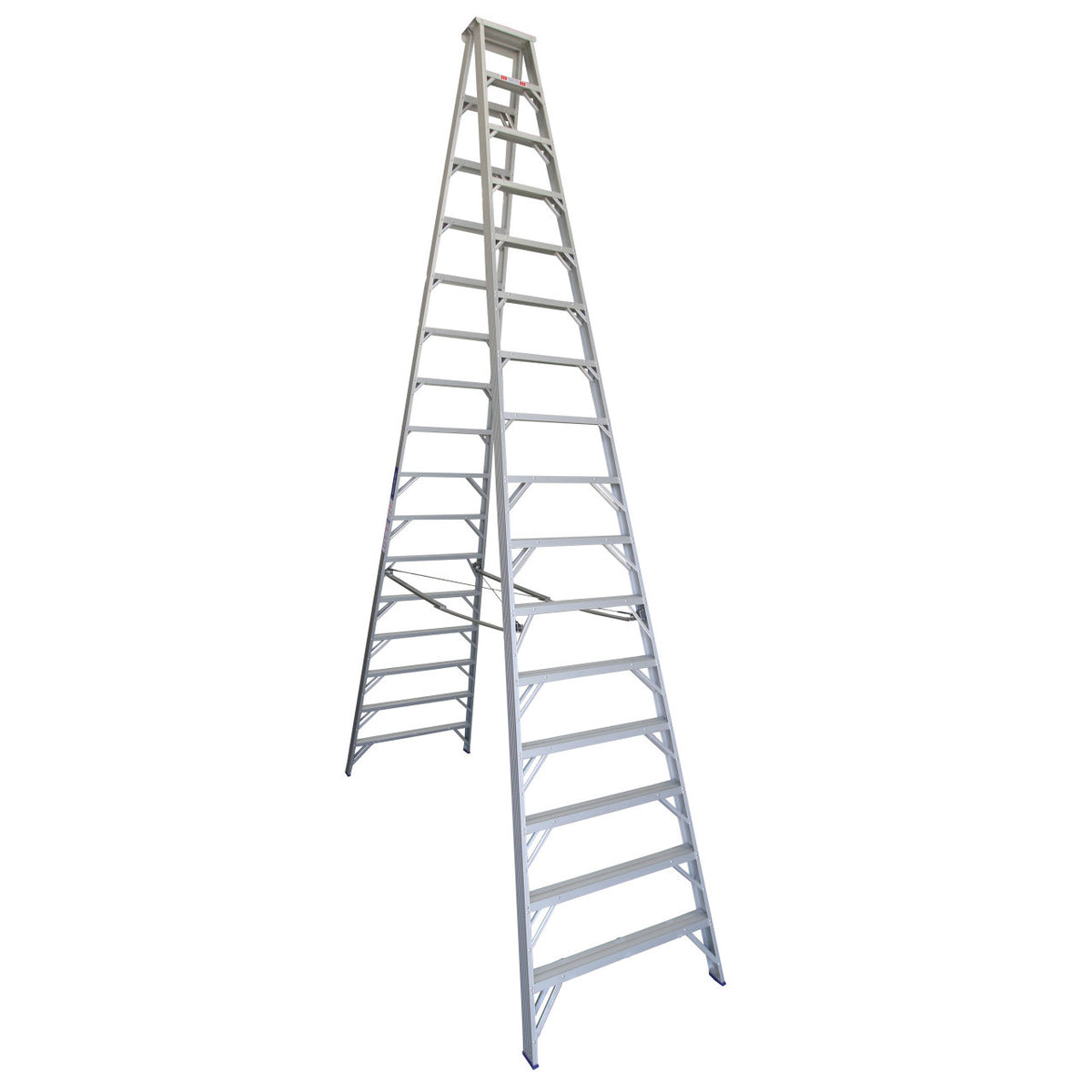 4.9m Industrial Aluminium Step Ladder | Trade Worksites | Indalex