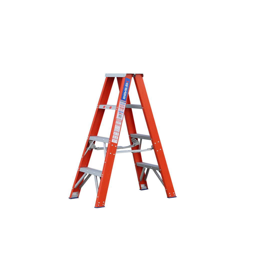 180kg 1.2m Fibreglass Step Ladder | Electrical Work | Indalex