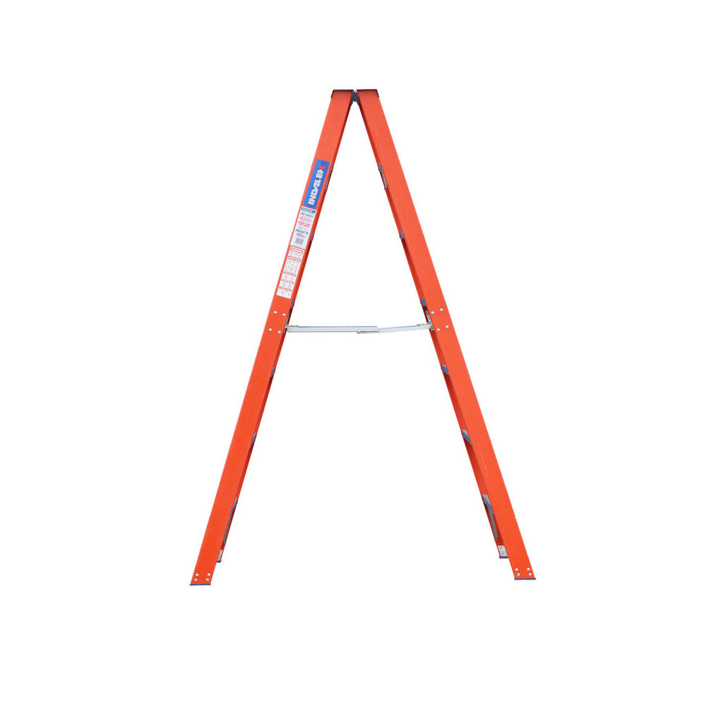 Double Sided 2.1m Fibreglass Step Ladder | Electrical Work | Indalex
