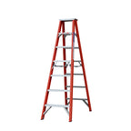 Double Sided 2.1m Fibreglass Step Ladder | Electrical Work | Indalex, view 2
