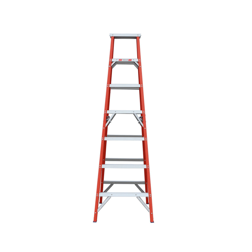 Double Sided 2.1m Fibreglass Step Ladder | Electrical Work | Indalex, view 3