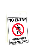 Authorised 500x300mm Corflute A-Frame | Site Access Control | Uniform Safety Signs