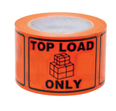 100x75mm Top Load Only Labels | Warehouse Logistics | Uniform Safety Signs