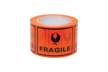 100x75mm Fragile Packaging Labels | Warehouse Dispatch | Uniform Safety Signs