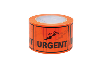 100x75mm Urgent Packing Labels | Warehouse Logistics | Uniform Safety Signs