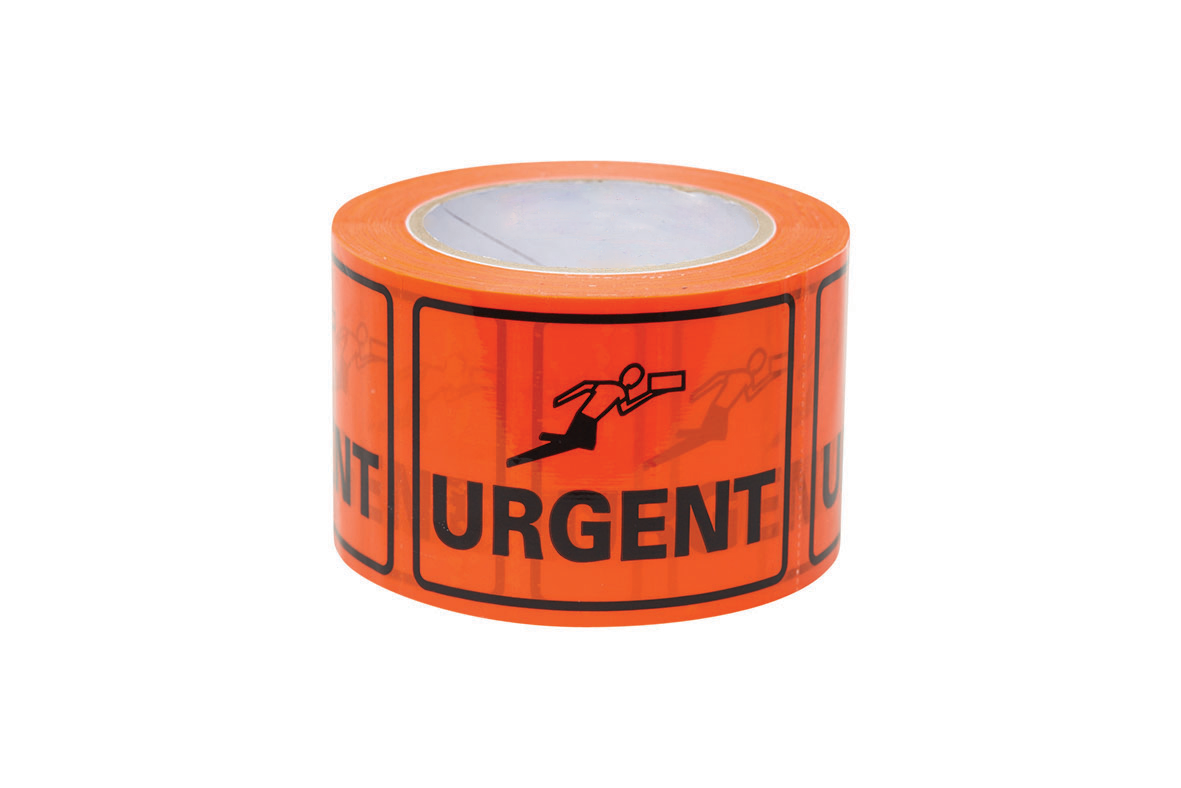 100x75mm Urgent Packing Labels | Warehouse Logistics | Uniform Safety Signs